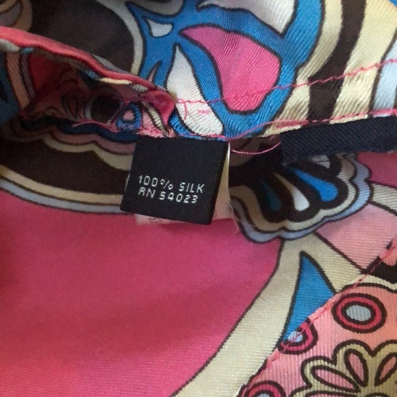 Banana Republic boho silk tunic dress paisley L - Picture 8 of 8